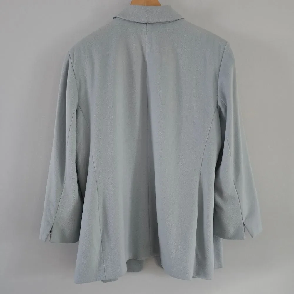 Dana Buchman Light Blue Open Front Women's Jacket Size 22